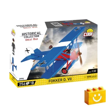   COBI 2994 - Fokker D.VII Vadászrepülőgép  építőjáték – 100% kompatibilis minden más kedvelt márkával