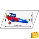 COBI 2994 - Fokker D.VII Vadászrepülőgép  építőjáték – 100% kompatibilis minden más kedvelt márkával
