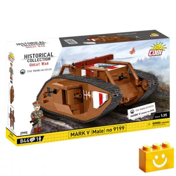   COBI 2995 - Mark V (Férfi) No. 9199 Harckocsi  építőjáték – 100% kompatibilis minden más kedvelt márkával