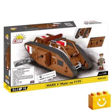   COBI 2995 - Mark V (Férfi) No. 9199 Harckocsi  építőjáték – 100% kompatibilis minden más kedvelt márkával