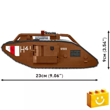   COBI 2995 - Mark V (Férfi) No. 9199 Harckocsi  építőjáték – 100% kompatibilis minden más kedvelt márkával
