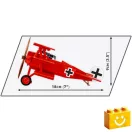 COBI 2996 - Fokker Dr.I "Vörös Báró" Vadászrepülőgép építőjáték – 100% kompatibilis minden más kedvelt márkával COBI 2996 - Fokker Dr.I "Vörös Báró" Vadászrepülőgép építőjáték – 100% kompatibilis minden más kedvelt márkával