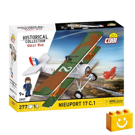 COBI 2997 - Nieuport 17 C.1 - első világháborús vadászrepülő - 100% kompatibilis minden más kedvelt márkával COBI 2997 - Nieuport 17 C.1 - első világháborús vadászrepülő - 100% kompatibilis minden más kedvelt márkával