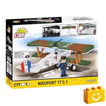   COBI 2997 - Nieuport 17 C.1 - első világháborús vadászrepülő - 100% kompatibilis minden más kedvelt márkával