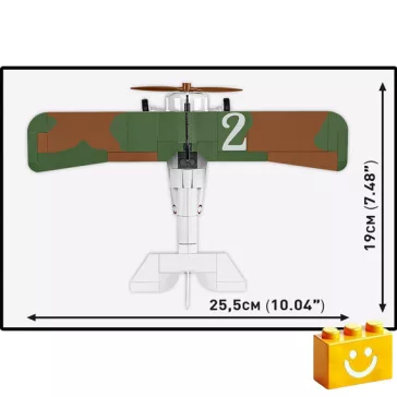   COBI 2997 - Nieuport 17 C.1 - első világháborús vadászrepülő - 100% kompatibilis minden más kedvelt márkával