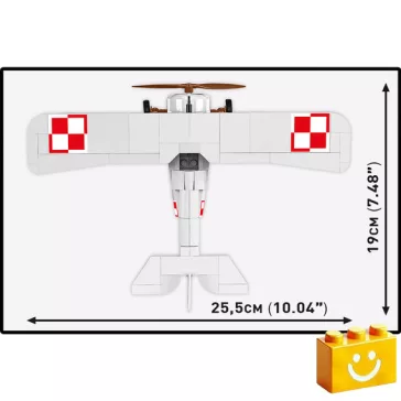   COBI 2998 - Nieuport 17 C.1 - első világháborús vadászrepülő (lengyel festés) - 100% kompatibilis minden más kedvelt márkával