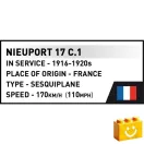 COBI 2998 - Nieuport 17 C.1 - első világháborús vadászrepülő (lengyel festés) - 100% kompatibilis minden más kedvelt márkával COBI 2998 - Nieuport 17 C.1 - első világháborús vadászrepülő (lengyel festés) - 100% kompatibilis minden más kedvelt márkával