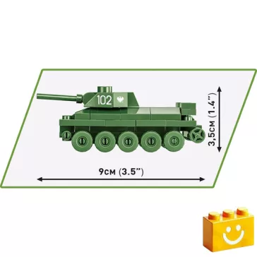   COBI 3088 – T-34/76 – szovjet közepes harckocsi építőjáték – 100% kompatibilis minden más kedvelt márkával