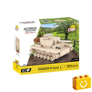   COBI 3090 – Panzer III Ausf. L – német közepes harckocsi építőjáték – 100% kompatibilis minden más kedvelt márkával