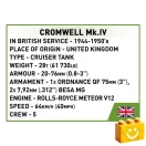 COBI 3091 – Cromwell Mk.IV – brit közepes harckocsi építőjáték – 100% kompatibilis minden más kedvelt márkával COBI 3091 – Cromwell Mk.IV – brit közepes harckocsi építőjáték – 100% kompatibilis minden más kedvelt márkával
