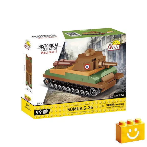 COBI 3093 – SOMUA S-35 – francia közepes harckocsi építőjáték – 100% kompatibilis minden más kedvelt márkával COBI 3093 – SOMUA S-35 – francia közepes harckocsi építőjáték – 100% kompatibilis minden más kedvelt márkával