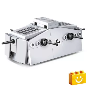   COBI 3094 – Sturmpanzerwagen A7V – német nehéz harckocsi építőjáték – 100% kompatibilis minden más kedvelt márkával