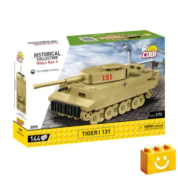   COBI 3095 – Tiger I 131 – német nehéz harckocsi építőjáték – 100% kompatibilis minden más kedvelt márkával