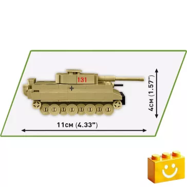   COBI 3095 – Tiger I 131 – német nehéz harckocsi építőjáték – 100% kompatibilis minden más kedvelt márkával