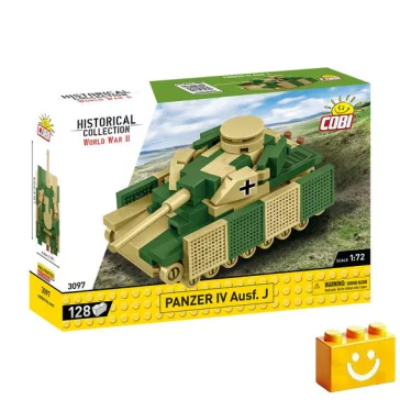   COBI 3097 – Panzer IV Ausf. J – német közepes harckocsi építőjáték – 100% kompatibilis minden más kedvelt márkával