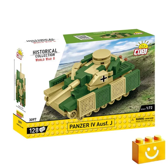 COBI 3097 – Panzer IV Ausf. J – német közepes harckocsi építőjáték – 100% kompatibilis minden más kedvelt márkával COBI 3097 – Panzer IV Ausf. J – német közepes harckocsi építőjáték – 100% kompatibilis minden más kedvelt márkával