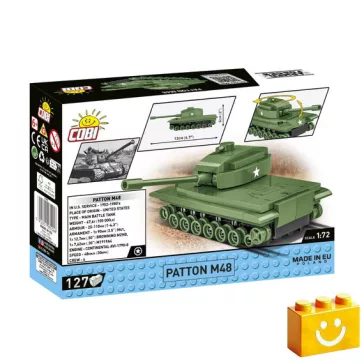   COBI 3104 – Patton M48 – amerikai közepes harckocsi építőjáték – 100% kompatibilis minden más kedvelt márkával