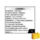 COBI 3105 – Leopard I – német közepes harckocsi építőjáték – 100% kompatibilis minden más kedvelt márkával