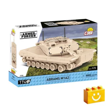   COBI 3106 – Abrams M1A2 – amerikai harckocsi építőjáték – 100% kompatibilis minden más kedvelt márkával