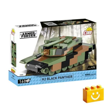   COBI 3107 – K2 Black Panther – dél-koreai harckocsi építőjáték – 100% kompatibilis minden más kedvelt márkával