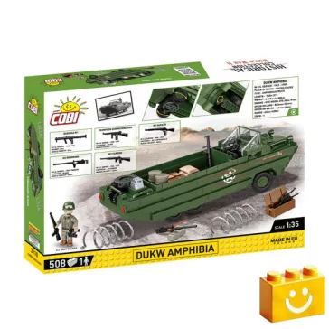   COBI 3110 – DUKW Amphibia – amerikai kétéltű szállítójármű építőjáték – 100% kompatibilis minden más kedvelt márkával