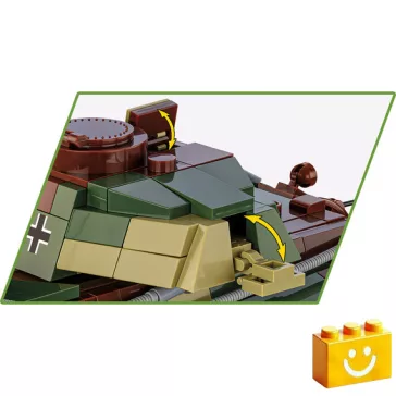   COBI 3113 – Panzer VI Ausf. B „Königstiger” – német nehéz harckocsi építőjáték – 100% kompatibilis minden más kedvelt márkával