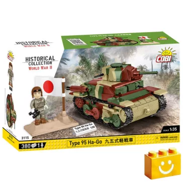   COBI 3115 – Type 95 Ha-Go – japán könnyű harckocsi építőjáték – 100% kompatibilis minden más kedvelt márkával