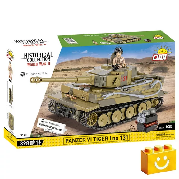 COBI 3123 – Panzer VI Tiger I No. 131 harckocsi építőjáték – 100% kompatibilis minden más kedvelt márkával COBI 3123 – Panzer VI Tiger I No. 131 harckocsi építőjáték – 100% kompatibilis minden más kedvelt márkával