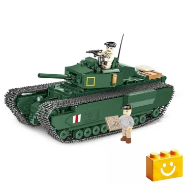   COBI 3128 - Mark IV Churchill - brit nehéz infanterie páncélos - 100% kompatibilis minden más kedvelt márkával
