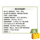 COBI 3129 – M3 Stuart – amerikai könnyű harckocsi építőjáték – 100% kompatibilis minden más kedvelt márkával