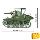 COBI 3129 – M3 Stuart – amerikai könnyű harckocsi építőjáték – 100% kompatibilis minden más kedvelt márkával