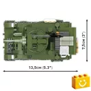 COBI 3129 – M3 Stuart – amerikai könnyű harckocsi építőjáték – 100% kompatibilis minden más kedvelt márkával