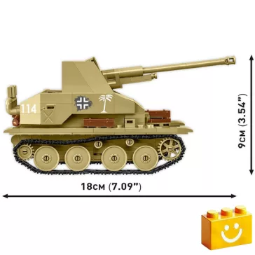   COBI 3131 – Sd.Kfz. 139 Marder III páncéltörő löveg építőjáték – 100% kompatibilis minden más kedvelt márkával