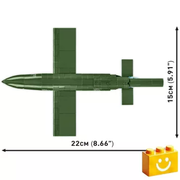   COBI 3135 - V-1 Flying Bomb (Fi 103) - német rakéta modell - 100% kompatibilis minden más kedvelt márkával
