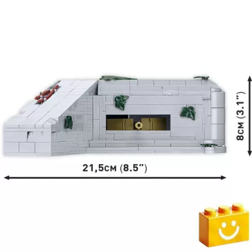   COBI 3136 - Regelbau 667 német bunker - második világháborús erődítmény - 100% kompatibilis minden más kedvelt márkával