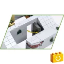COBI 3136 - Regelbau 667 német bunker - második világháborús erődítmény - 100% kompatibilis minden más kedvelt márkával