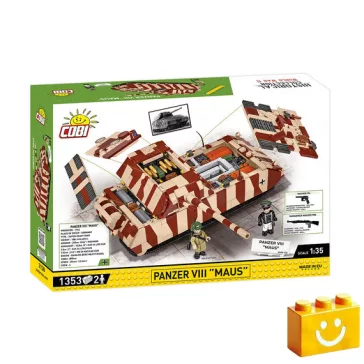   COBI 3138 - Panzerkampfwagen VIII Maus - német szupernehéz harckocsi - 100% kompatibilis minden más kedvelt márkával