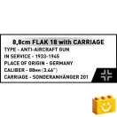 COBI 3140 - 8,8 cm Flak 18 löveg vontatókocsival - német légvédelmi ágyú készlet - 100% kompatibilis minden más kedvelt márkával COBI 3140 - 8,8 cm Flak 18 löveg vontatókocsival - német légvédelmi ágyú készlet - 100% kompatibilis minden más kedvelt márkával