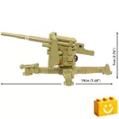 COBI 3141 - 8,8 cm Flak 18 (DAK) légvédelmi ágyú - Afrika Korps - 100% kompatibilis minden más kedvelt márkával COBI 3141 - 8,8 cm Flak 18 (DAK) légvédelmi ágyú - Afrika Korps - 100% kompatibilis minden más kedvelt márkával