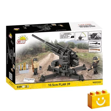   COBI 3142 - 10,5 cm Flak 39 nehéz légvédelmi ágyú - 100% kompatibilis minden más kedvelt márkával