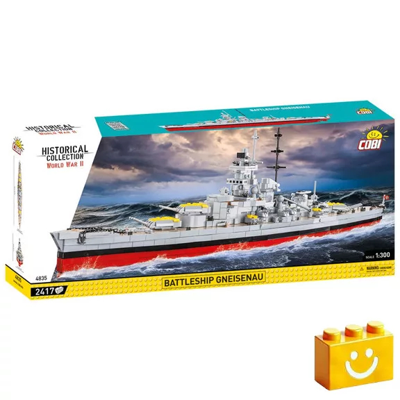 COBI 4835 – Gneisenau – német csatahajó építőjáték – 100% kompatibilis minden más kedvelt márkával COBI 4835 – Gneisenau – német csatahajó építőjáték – 100% kompatibilis minden más kedvelt márkával