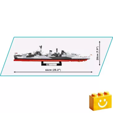   COBI 4844 – HMS Belfast – brit könnyűcirkáló építőjáték – 100% kompatibilis minden más kedvelt márkával