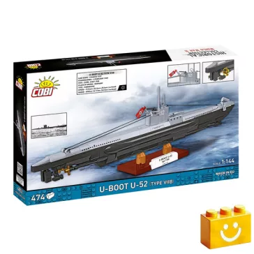   COBI 4852 -  U-Boot U-52 - 100% kompatibilis minden más kedvelt márkával