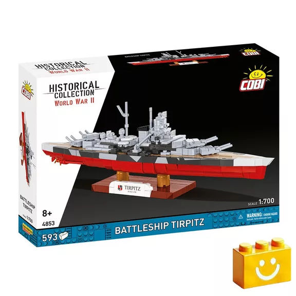 COBI 4853 -Tirpitz csatahajó - 100% kompatibilis minden más kedvelt márkával COBI 4853 -Tirpitz csatahajó - 100% kompatibilis minden más kedvelt márkával