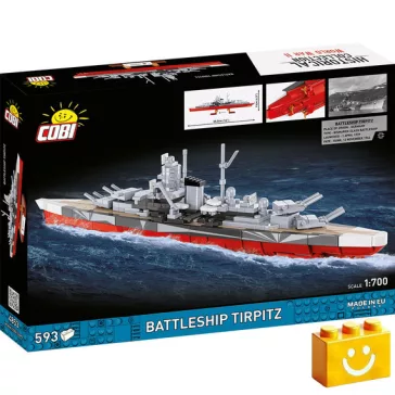   COBI 4853 -Tirpitz csatahajó - 100% kompatibilis minden más kedvelt márkával
