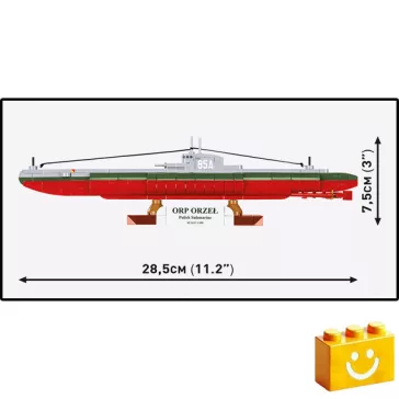   COBI 4855 - ORP Orzeł lengyel tengeralattjáró modell - 100% kompatibilis minden más kedvelt márkával