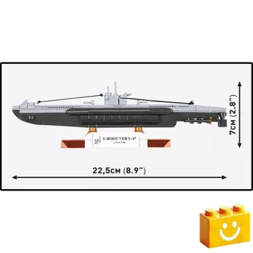   COBI 4858 - U-Boot VIIB U-47 tengeralattjáró - 100% kompatibilis minden más kedvelt márkával
