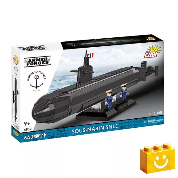COBI 4859 - Sous-Marin Francia SNLE nukleáris tengeralattjáró - 100% kompatibilis minden más kedvelt márkával COBI 4859 - Sous-Marin Francia SNLE nukleáris tengeralattjáró - 100% kompatibilis minden más kedvelt márkával