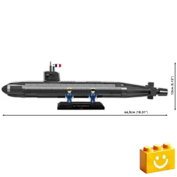   COBI 4859 - Sous-Marin Francia SNLE nukleáris tengeralattjáró - 100% kompatibilis minden más kedvelt márkával