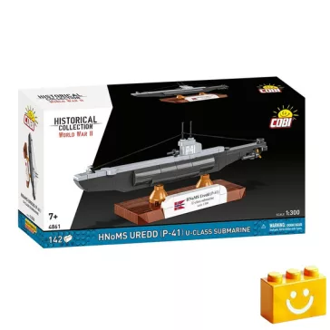   COBI 4861 - HNoMS Uredd (P-41) U-class - norvég tengeralattjáró modell - 100% kompatibilis minden más kedvelt márkával